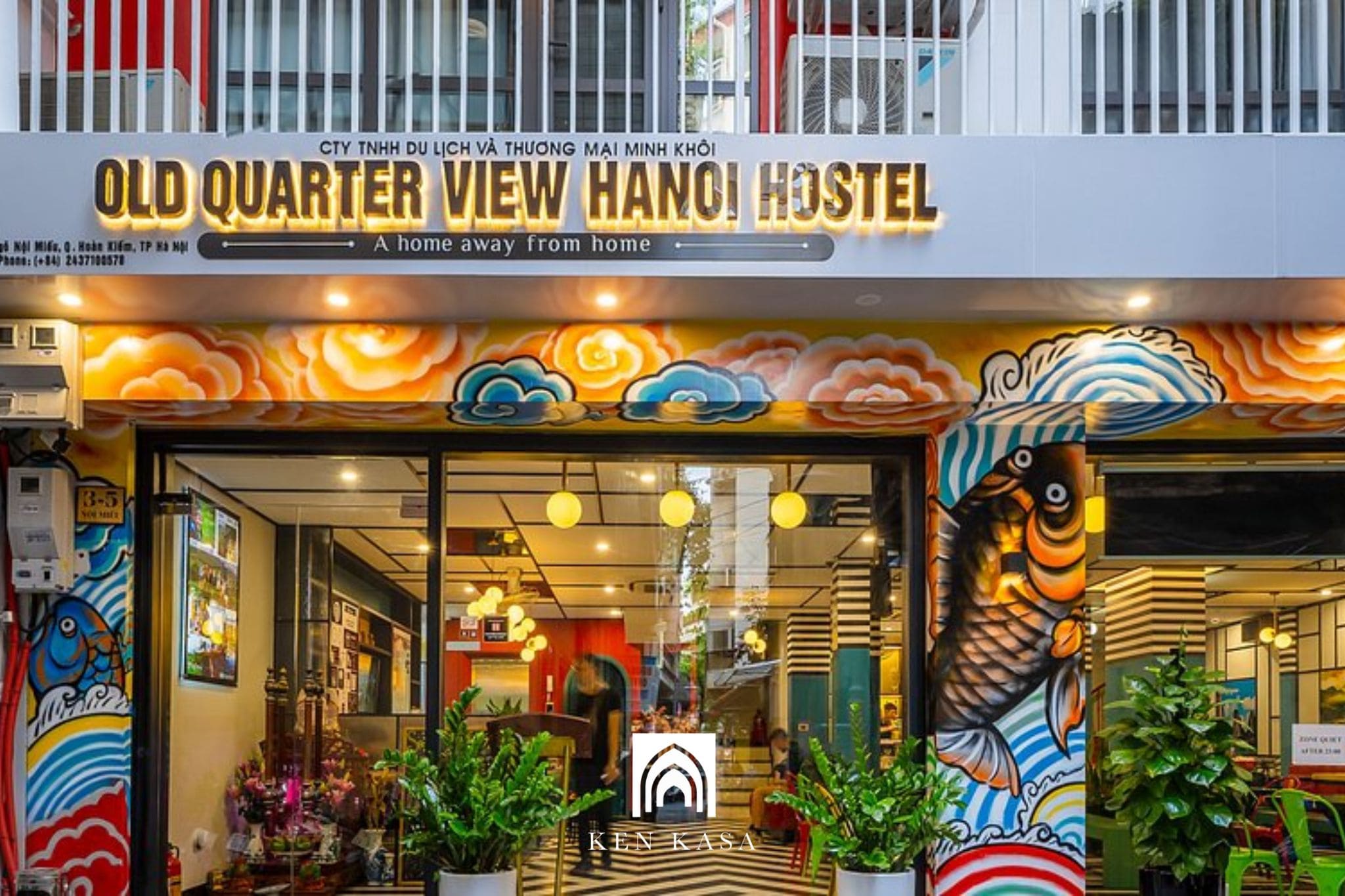 Old Quarter View Hanoi Hostel có nhiều góc check-in đẹp mắt